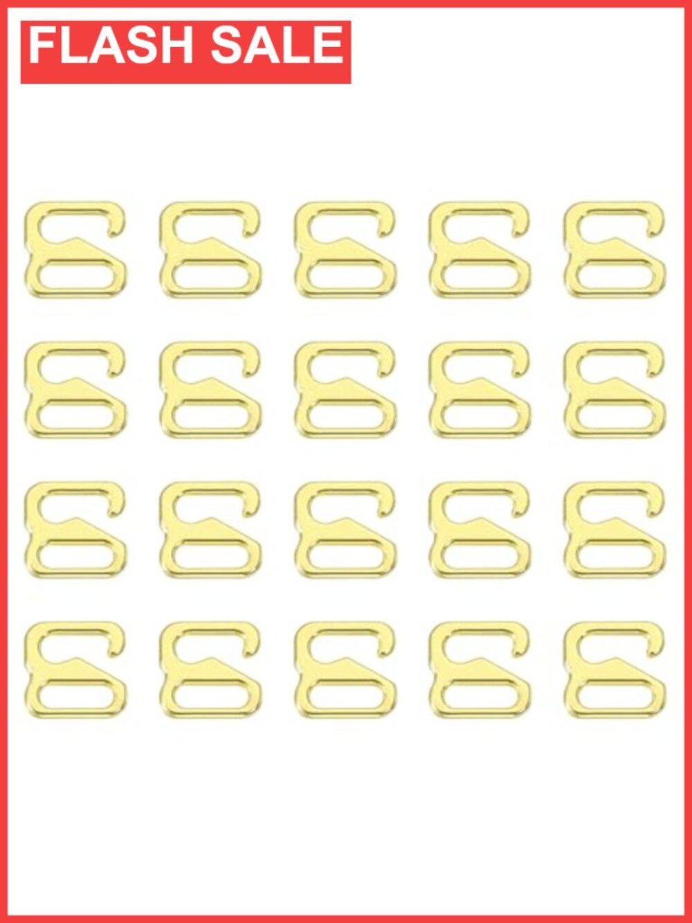 40 Pc Metal Bra Strap Hooks 10mm Slide Clips Adjustable Sewing Replacement